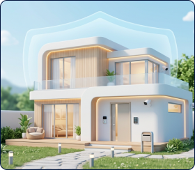 Smart Home & Security illustration